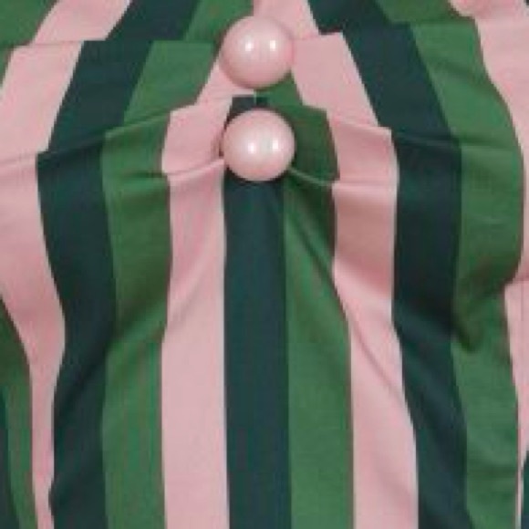 Collectif - 1950’s Dolores Palm Stripe Top - Picture 3 of 8
